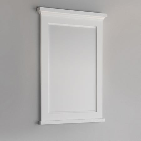 A large image of the Fresca FMR2427 White Frame on Gray, Angled