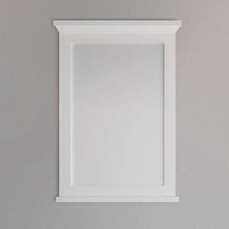 A large image of the Fresca FMR2427 White Frame on Gray, Front Facing