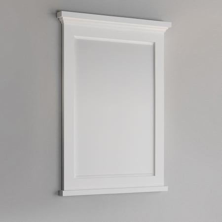 A large image of the Fresca FMR2430 White Frame on Gray, Angled