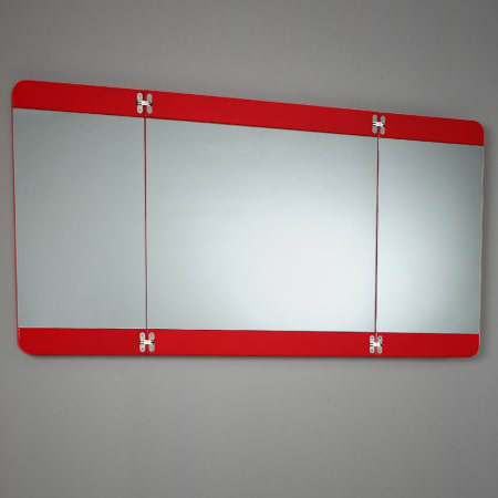 A large image of the Fresca FMR5092 Fresca-FMR5092-Angled In Bathroom View Red