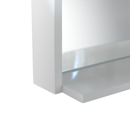 A large image of the Fresca FMR8118 Fresca-FMR8118-Shelf Corner View White