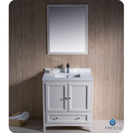 Fresca Fvn2030aw Antique White Oxford 30 Free Standing Single