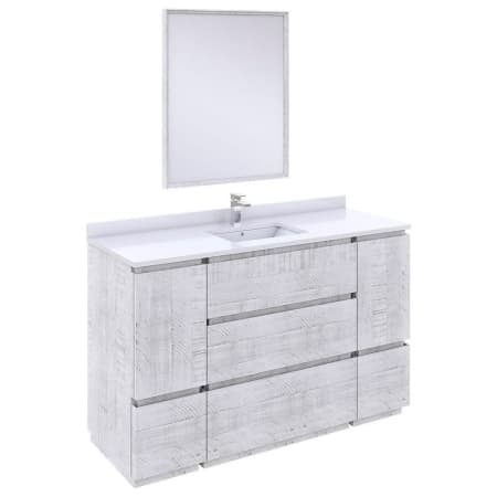 A large image of the Fresca FVN31-123012-FC Rustic White