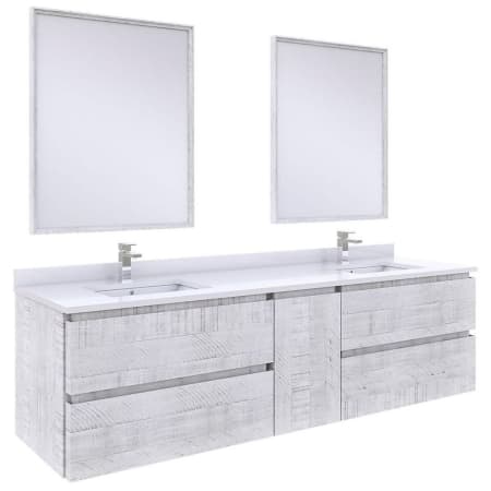 A large image of the Fresca FVN31-301230 Rustic White