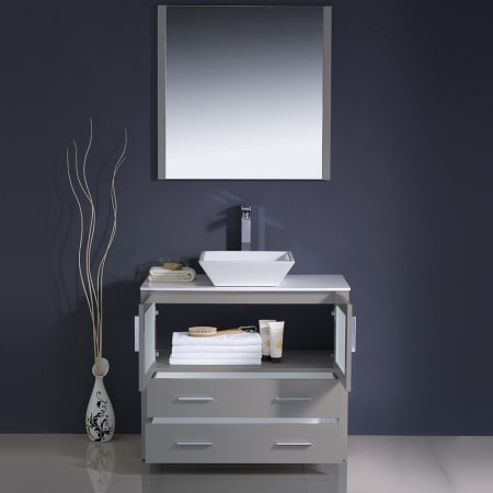 A large image of the Fresca FVN6236-VSL Fresca-FVN6236-VSL-Installed View with Doors and Drawers Open