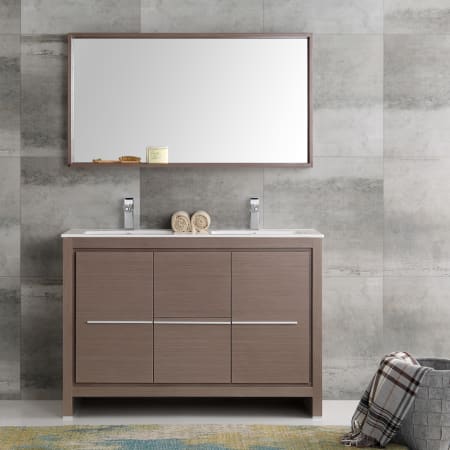 A large image of the Fresca FVN8148-D Fresca-FVN8148-D-Life Style Gray Oak 2
