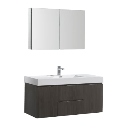 A large image of the Fresca FVN8348 Gray Oak