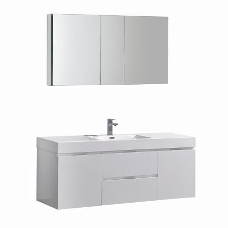 A large image of the Fresca FVN8360 Glossy White