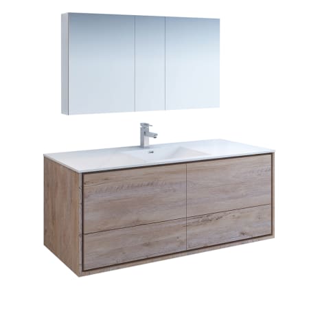 A large image of the Fresca FVN9260-S Rustic Natural Wood