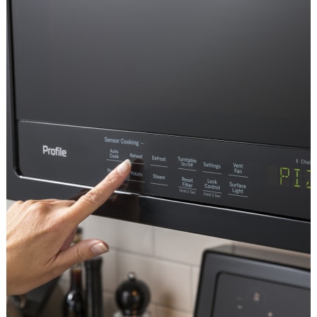 GE PVM9005SJSS Stainless Steel Profile 30 Inch Wide 2.1 Cu. Ft. Over