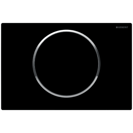 A large image of the Geberit 115.758 Black / Polished Chrome