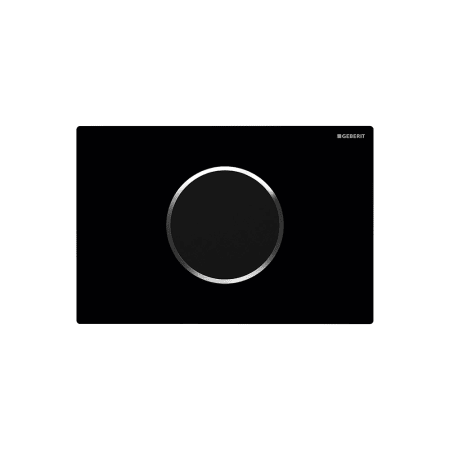 A large image of the Geberit 115.907.1 Black / Polished Chrome