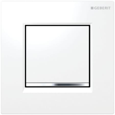 A large image of the Geberit 116.017 White / Polished Chrome