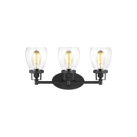A large image of the Generation Lighting 4414503 Midnight Black