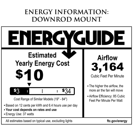 A large image of the Generation Lighting 5COM52D-V1 Energy Guide