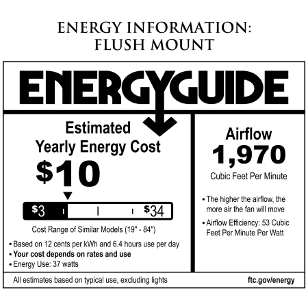 A large image of the Generation Lighting 5DIC44D-V1 Energy Guide