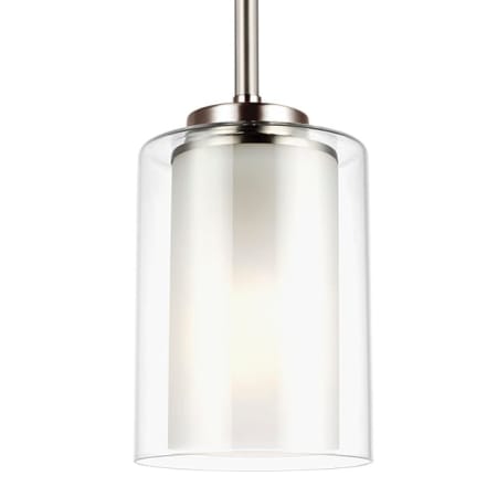 A large image of the Generation Lighting 6137301 Brushed Nickel