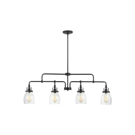 A large image of the Generation Lighting 6614504 Midnight Black