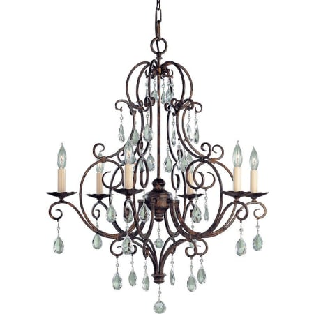 A large image of the Generation Lighting F1902/6 Mocha Bronze