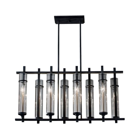 A large image of the Generation Lighting F2630/8 Antique Forged Iron / Brushed Steel