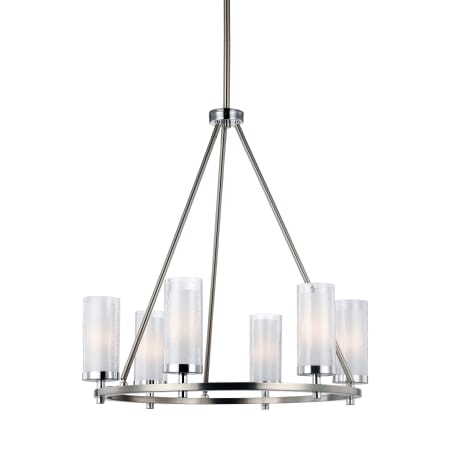 A large image of the Generation Lighting F2985/6 Satin Nickel / Chrome