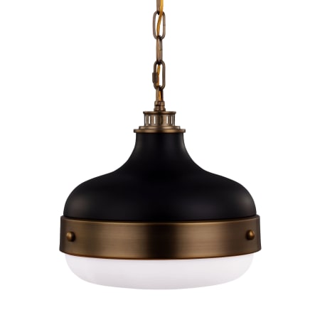 A large image of the Generation Lighting P1283 Dark Antique Brass / Matte Black