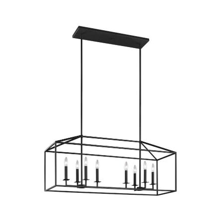 A large image of the Generation Lighting 6615008 Midnight Black