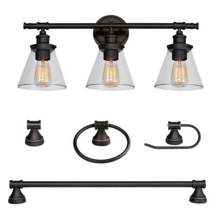 A large image of the Globe Electric 50192 Oil Rubbed Bronze