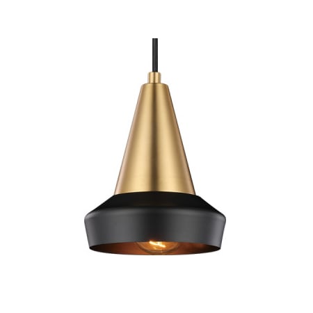 A large image of the Globe Electric 60344 Brass / Matte Black