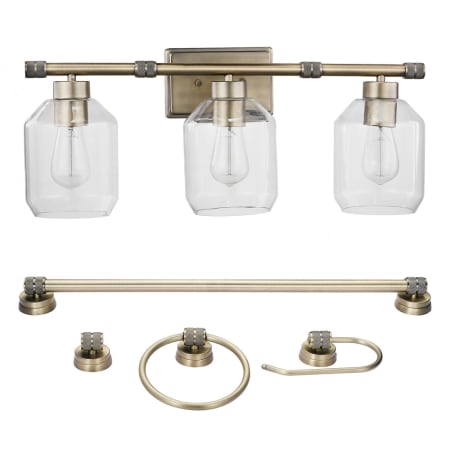 A large image of the Globe Electric 51527 Brass