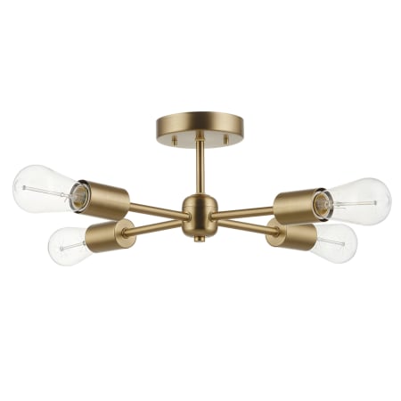 A large image of the Globe Electric 66008 Matte Brass