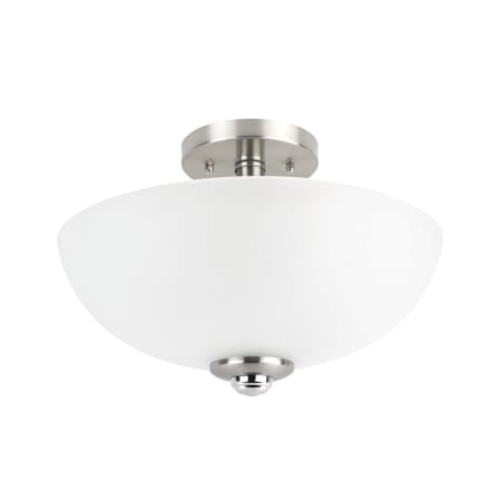 A large image of the Globe Electric 63357 Brushed Nickel / Chrome