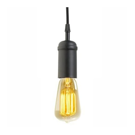 A large image of the Globe Electric 64906 Black with Black Rope