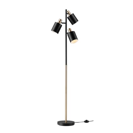 A large image of the Globe Electric 67354 Matte Black / Matte Brass