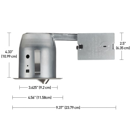 A large image of the Globe Electric 90039 Dimensions