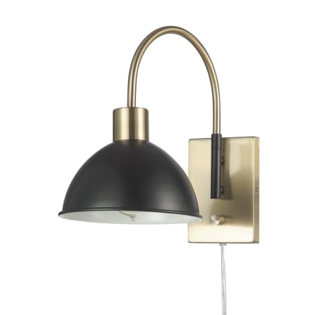 A large image of the Globe Electric 91002776 Black / Brass