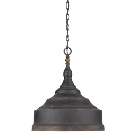 A large image of the Golden Lighting 0806-3P Antique Black Iron