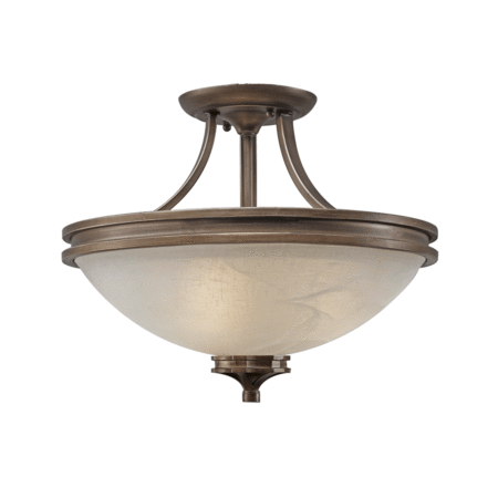 A large image of the Golden Lighting 1054-SF Silvered Taupe