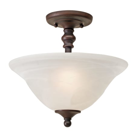 A large image of the Golden Lighting 1264-SF Two Light Ceiling Fixture