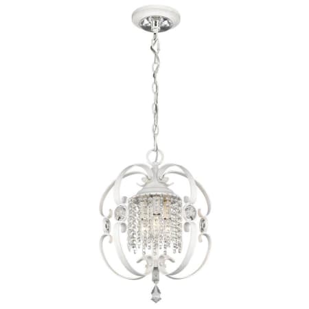 A large image of the Golden Lighting 1323-M3 Pendant with Canopy - MW