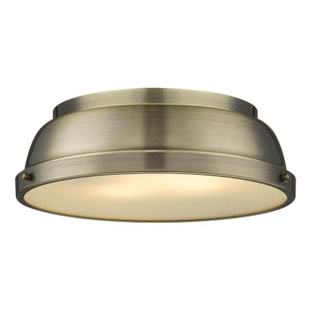 A large image of the Golden Lighting 3602-14-AB Aged Brass / Aged Brass