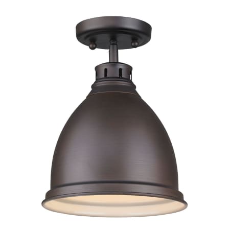 A large image of the Golden Lighting 3602-FM-RBZ Rubbed Bronze