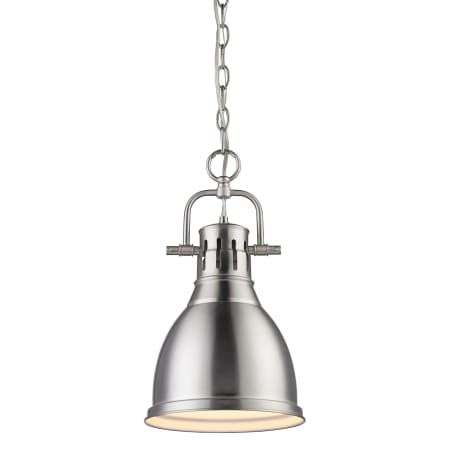 A large image of the Golden Lighting 3602-S-PW Pewter
