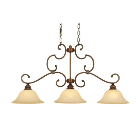 A large image of the Golden Lighting 3711-10 Champagne Bronze