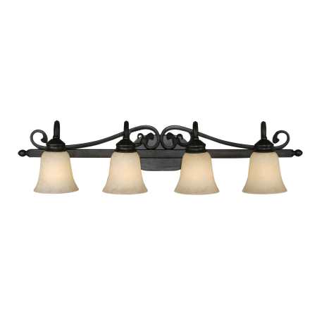 A large image of the Golden Lighting 4074-4 Rubbed Bronze