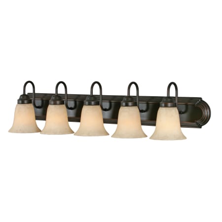 A large image of the Golden Lighting 5335 Rubbed Bronze