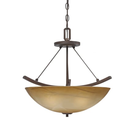 A large image of the Golden Lighting 7158-FM Rubbed Bronze Finish