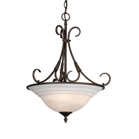 A large image of the Golden Lighting 8505-3P Rubbed Bronze