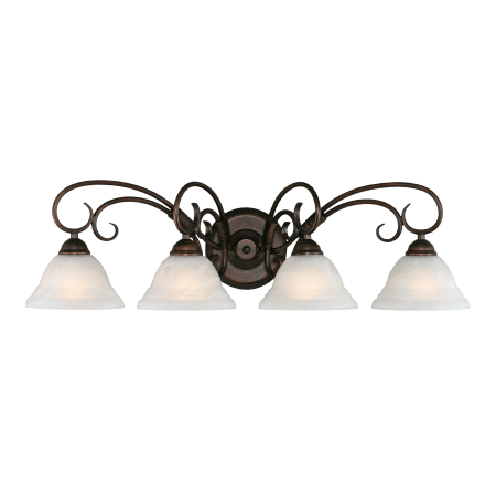 A large image of the Golden Lighting 8505-4W Rubbed Bronze