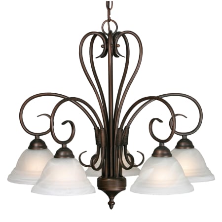 A large image of the Golden Lighting 8505-D5 Rubbed Bronze